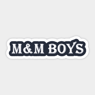 M&M Boys Design Sticker